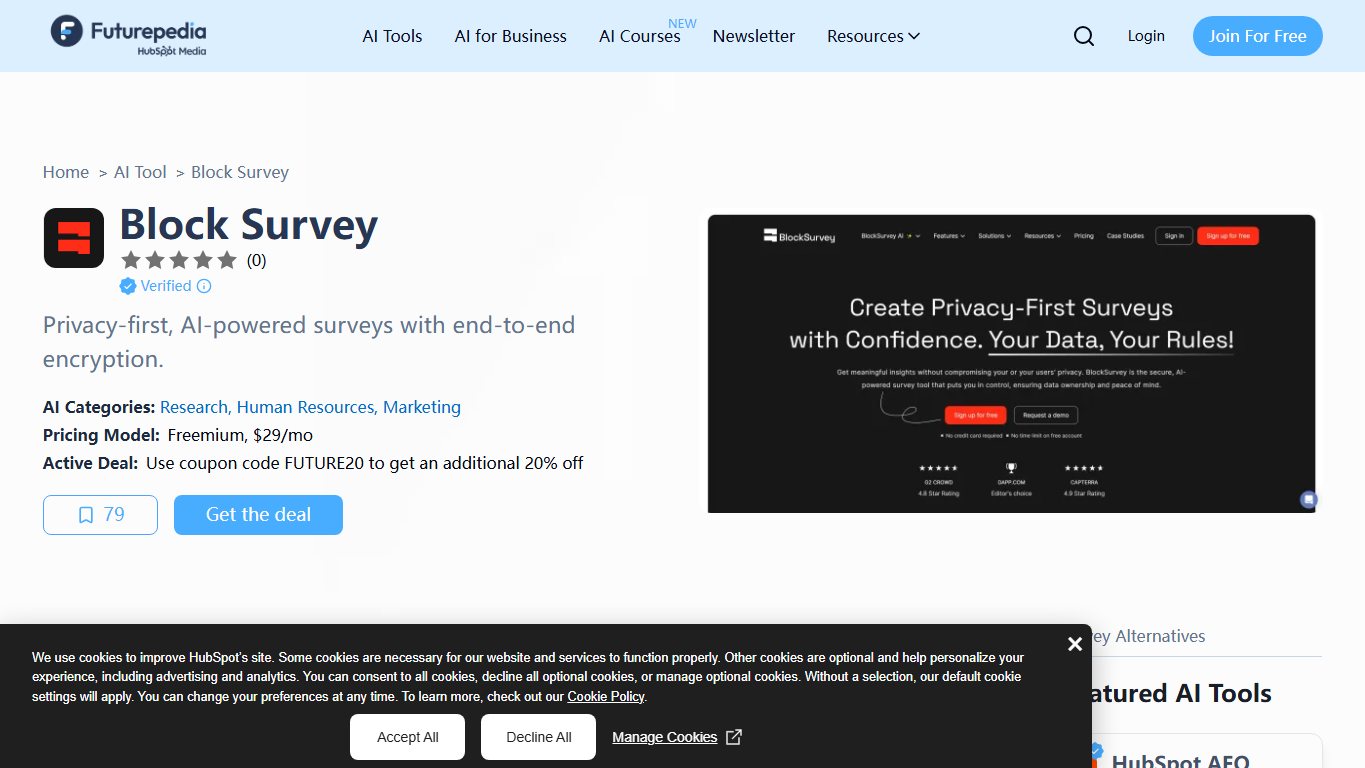 Block Survey 官网截图