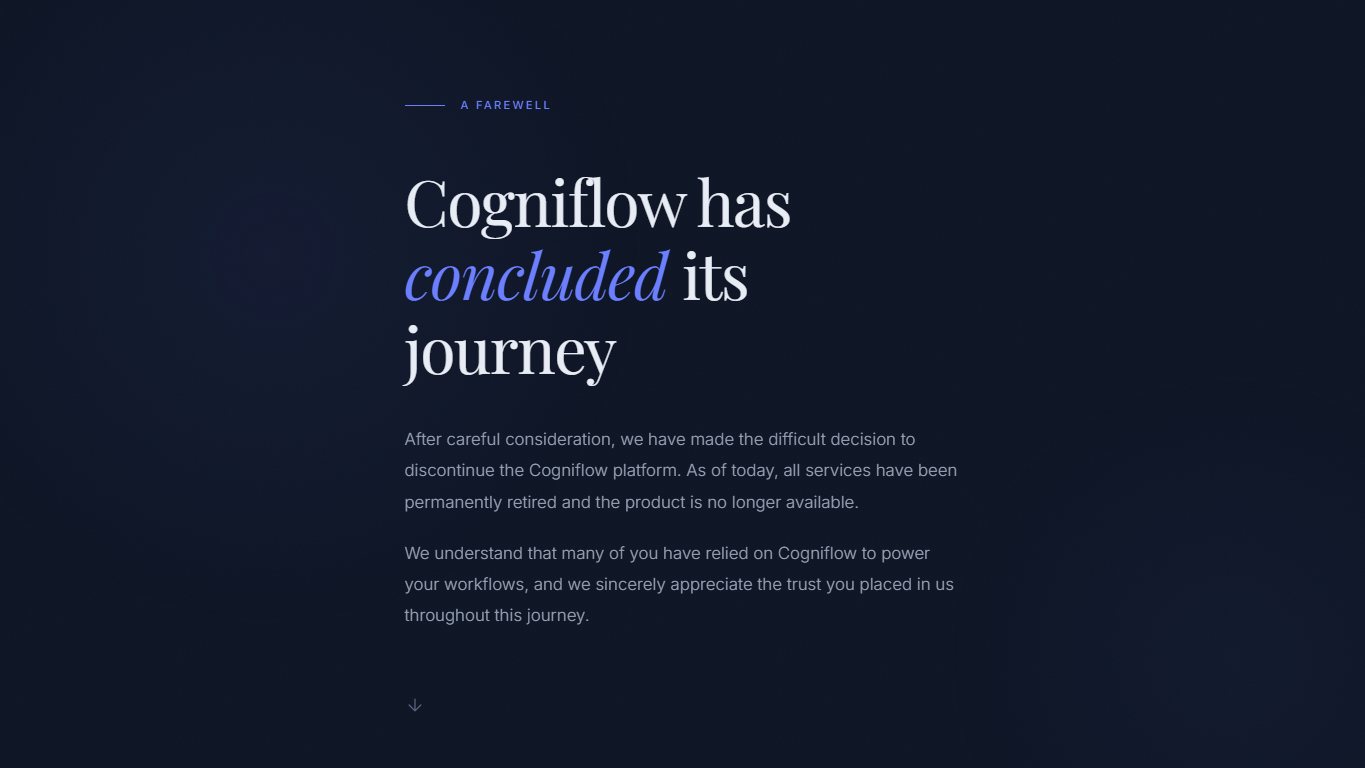 Cogniflow 官网截图