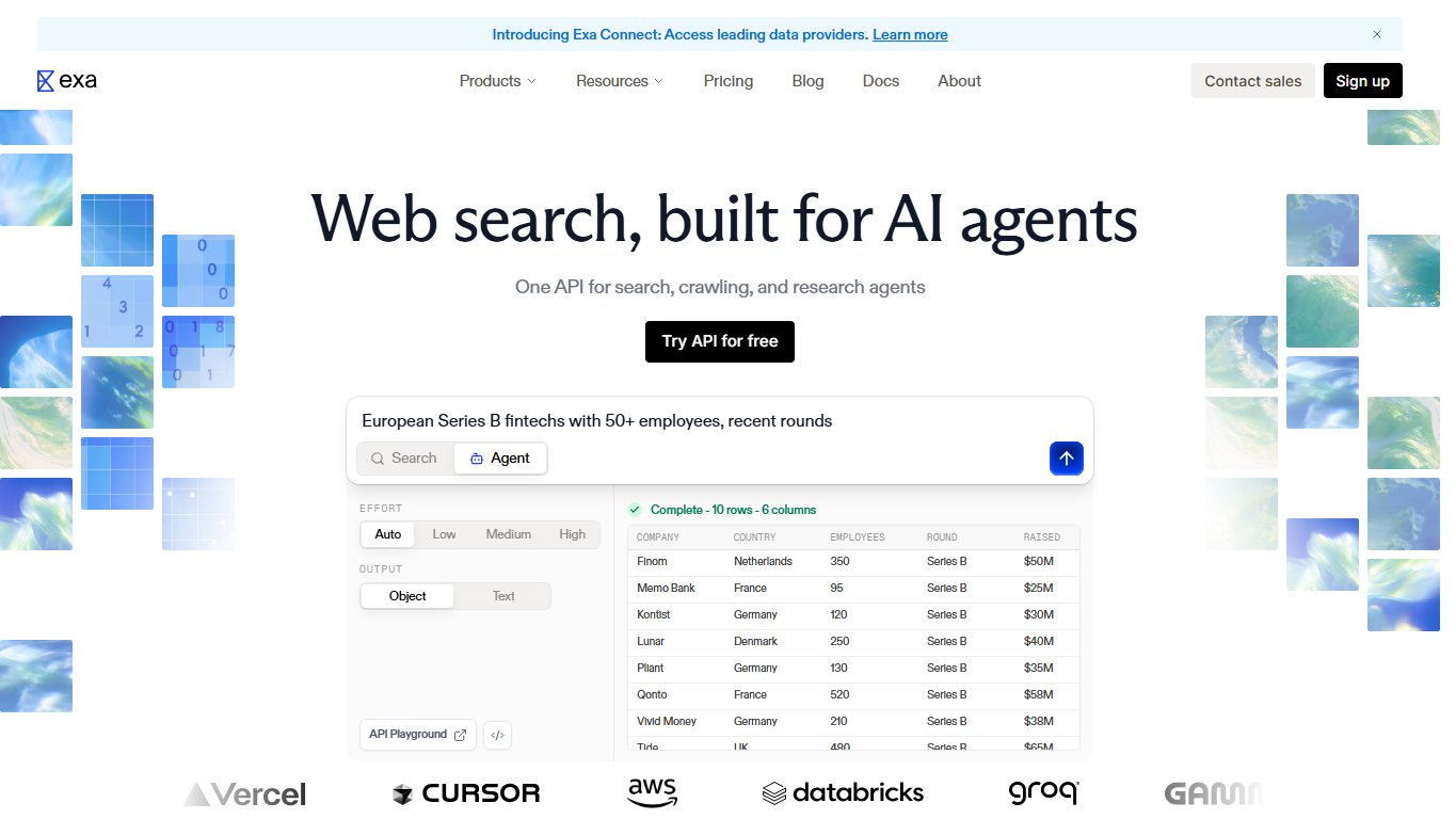 Exa.ai 官网截图