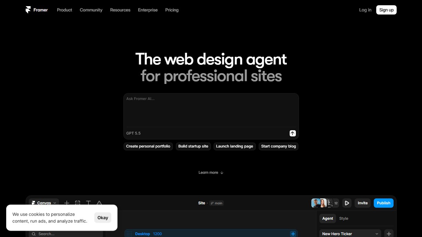 Framer-开启高效网站设计之旅 官网截图