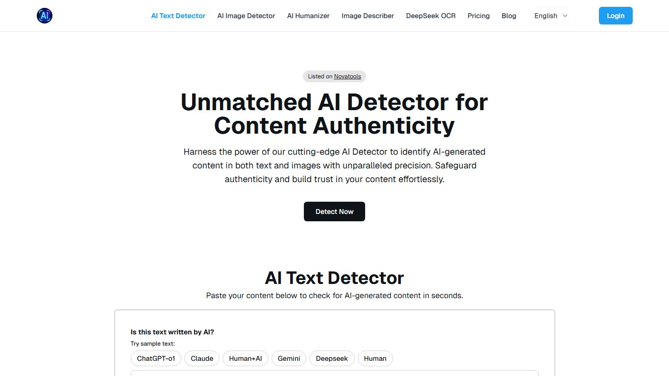 GPTDetect.AI 官网截图