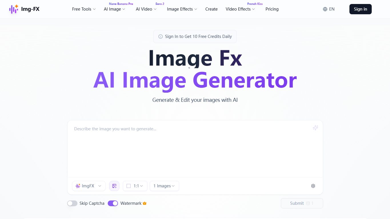 Img-FX 官网截图