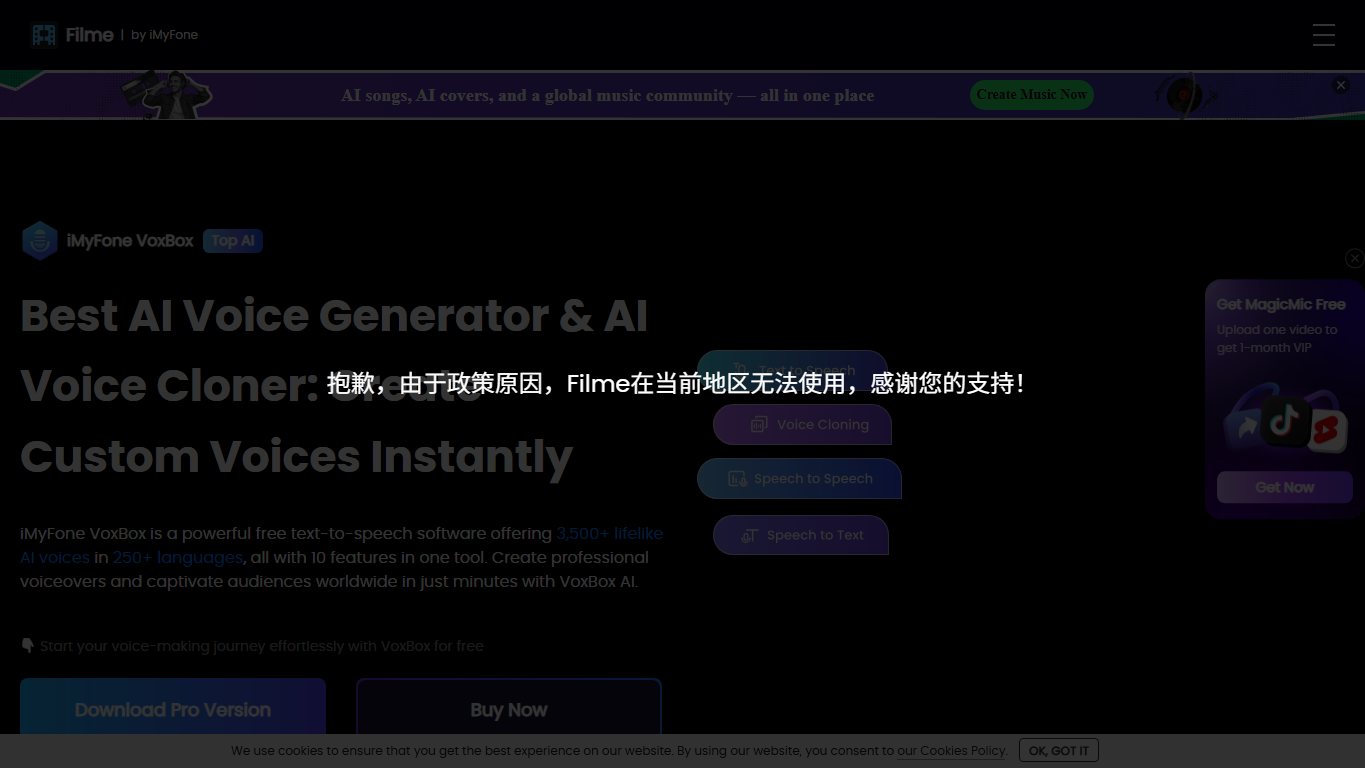 iMyFone VoxBox 官网截图