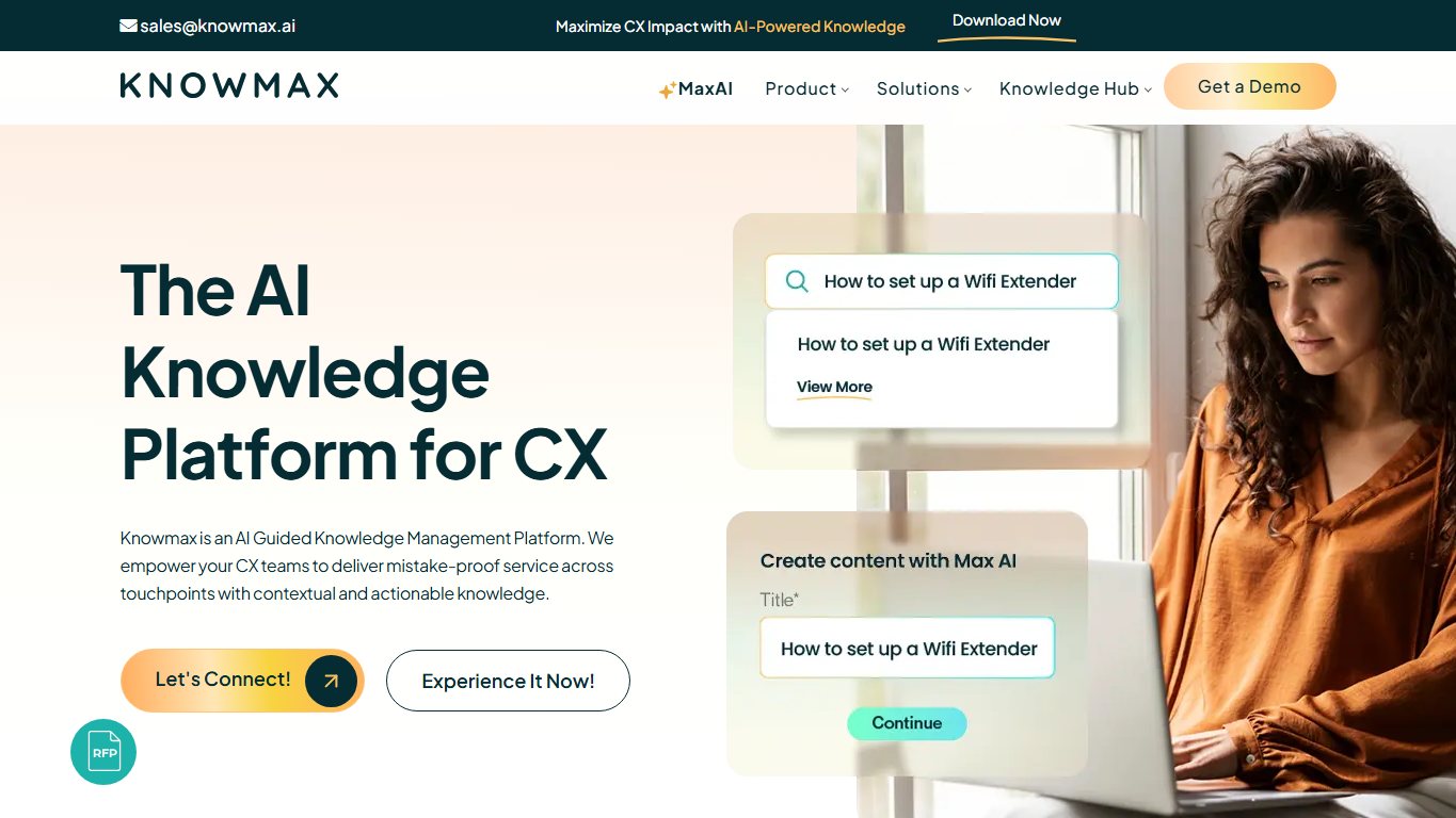 Knowmax 官网截图