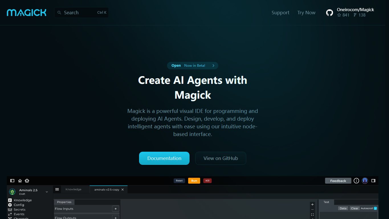 Magick 官网截图