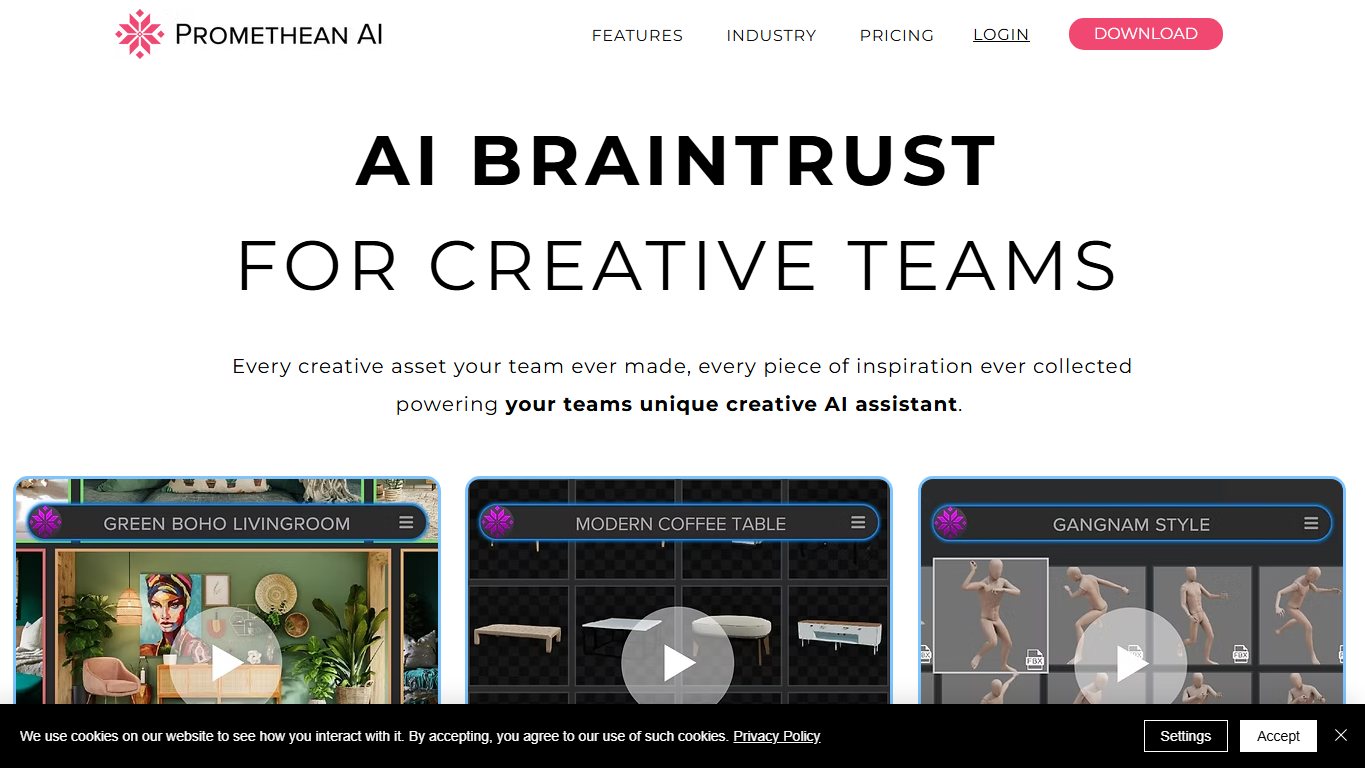 Promethean AI 官网截图