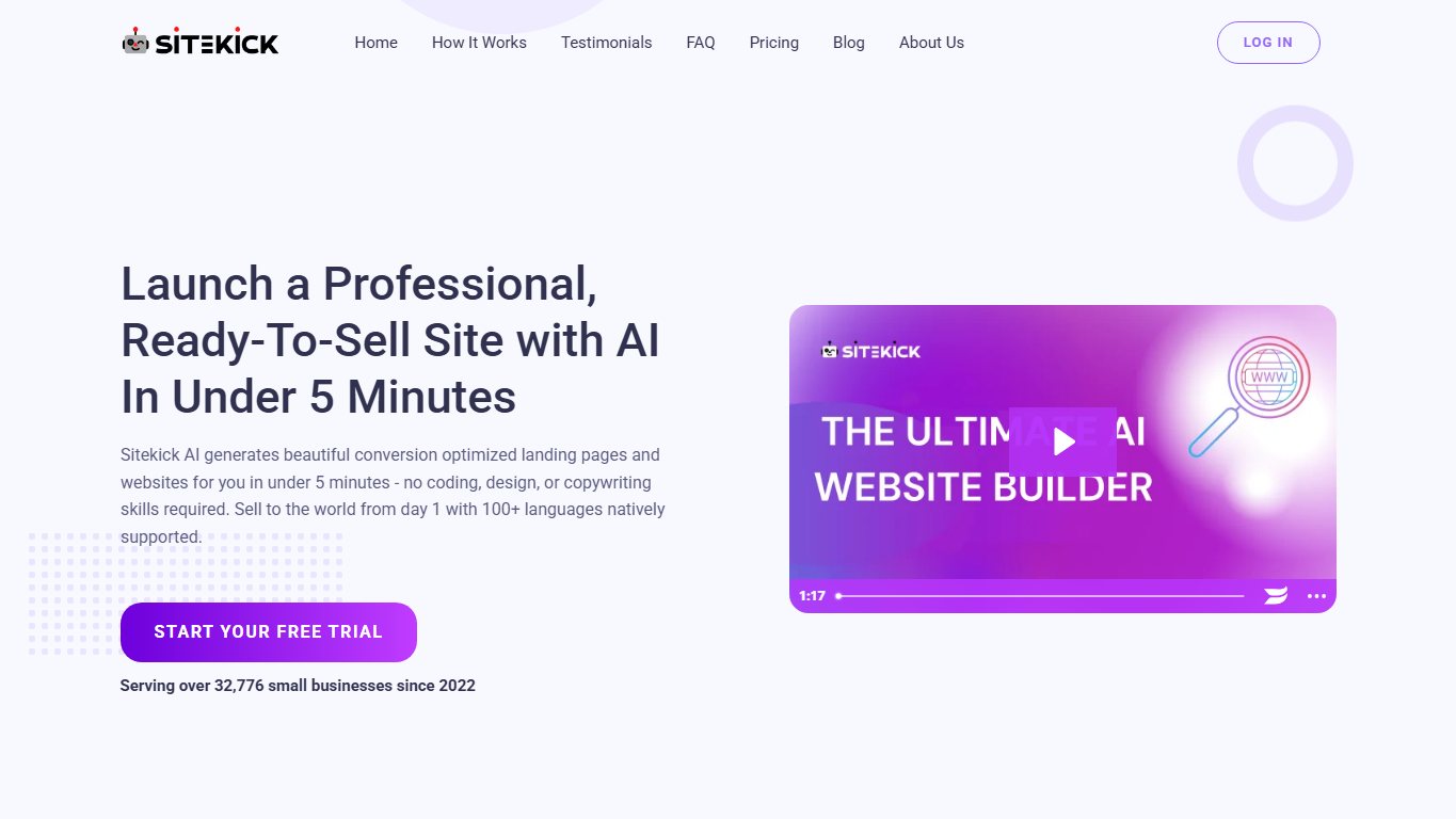 Sitekick 官网截图