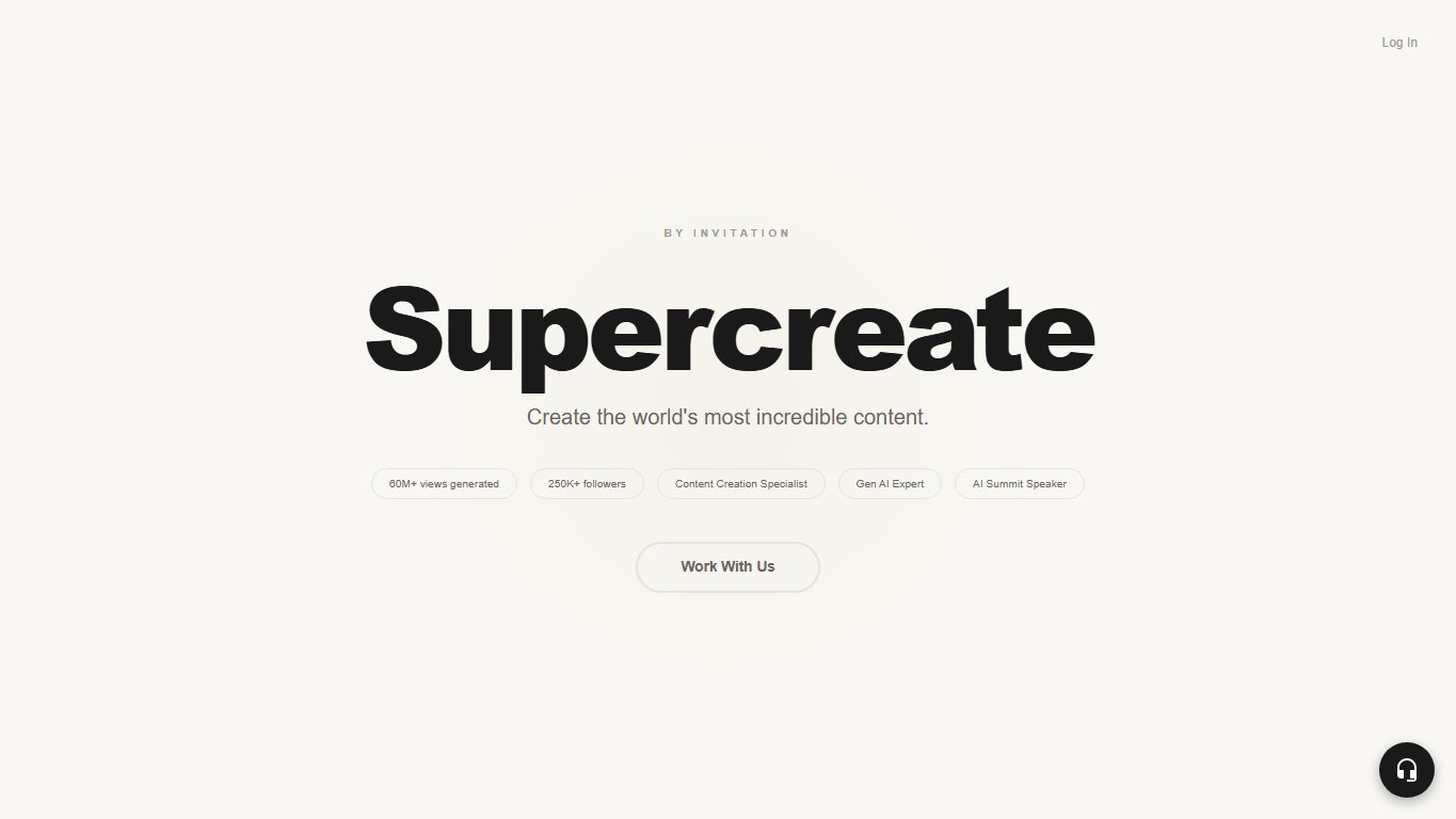 Supercreator 官网截图